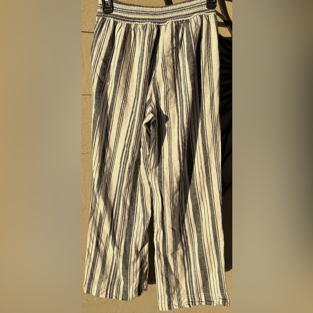 Striped Wide-Leg Pants